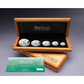 1/20-1  Unze Silber Mexiko Libertad Set 2018  PP