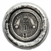1 Unze oz Silber    Pharaoh Skull handgegossen