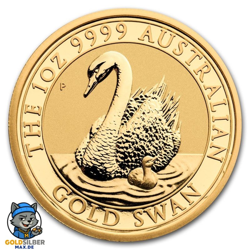 1 oz Unze Gold  Swan Schwan Perth Mint 20178