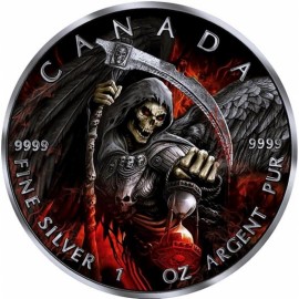 1 Unze Silber Grim Reaper Sensenmann ARMAGEDDON II 2017 Rhutenium