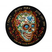 1 Unze Silber Mexiko Libertad Dia de los Muertos 2018 Rhutenium