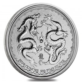 1 Unze Silber  Niue Double Dragon 2018