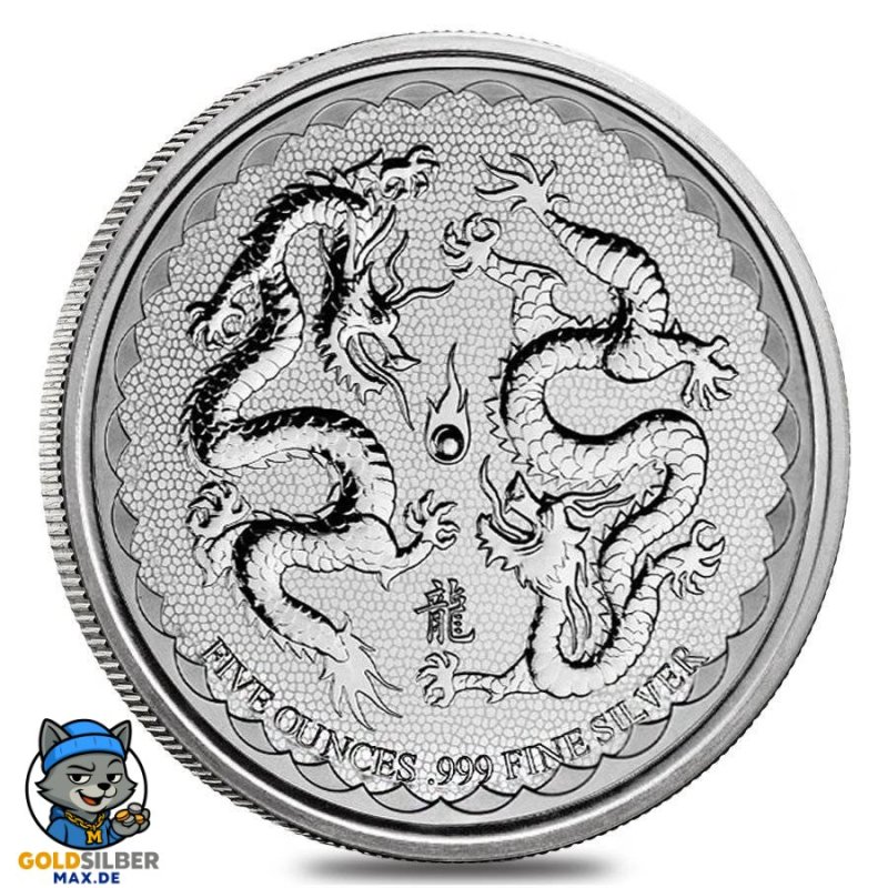 1 Unze Silber  Niue Double Dragon 2018