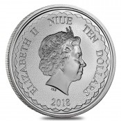  1 Unze Silber 1 $ Dollar Czech Lion - Tschechischer Löwe Niue Island 2017
