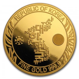 1 oz Gold Korean Tiger 2018 PP Box