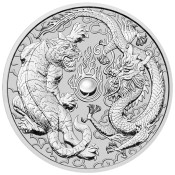 1 Unze Silber Dragon + Tiger Perth Mint 2018