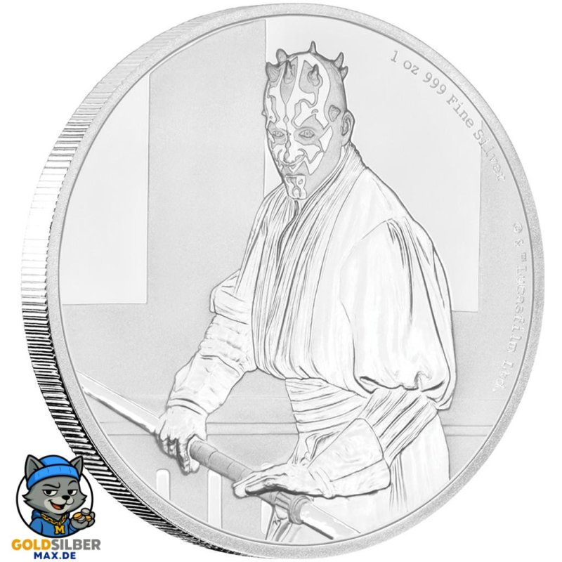 1 Unze Silber Darth Maul Star Wars Niue