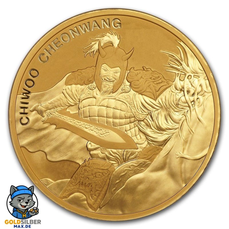 1 oz Unze  Gold Südkorea South Korea Chiwoo Cheonwang 2017 1 Clay 