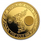 1/4 oz Gold Korean Tiger 2017 PP Box