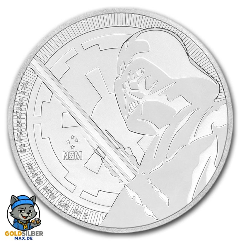 1 Unze oz Silber Darth Vader Star Wars Niue 2018 BU