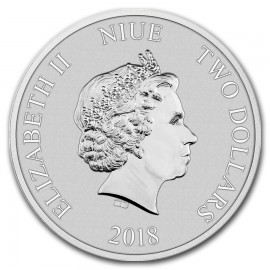 1 Unzen Silber Silbermünze Darth Vader Star Wars Niue Lichtschwert