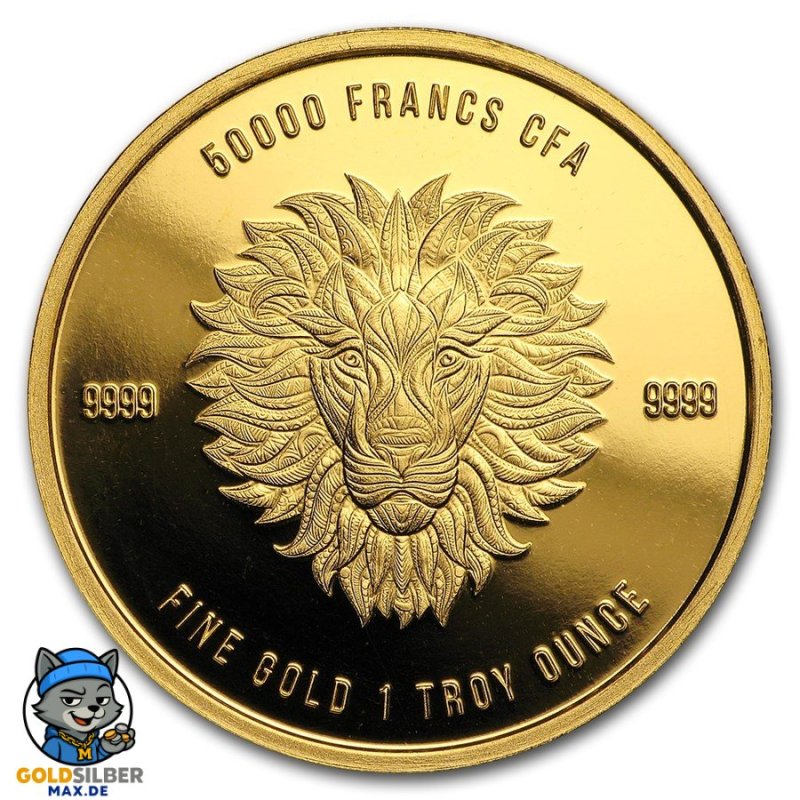 1 or Unze Gold Löwe Mandala 2017  50000 CFA