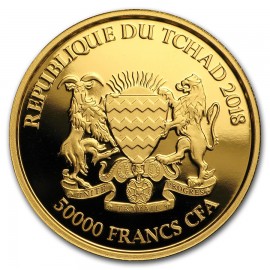 1 oz Unzen Gold Tschad King Tut 2017 Ägyptische Relikien