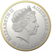 5 Unzen Silber Australischer Känguru 2018 PP Gilded 25 Jahre Jubiläumsausgabe