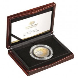 5 Unzen Silber Australischer Känguru 2018 PP Gilded 25 Jahre Jubiläumsausgabe