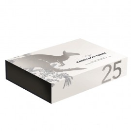 5 Unzen Silber Australischer Känguru 2018 PP Gilded 25 Jahre Jubiläumsausgabe