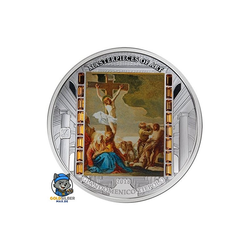 3 unzen  Silber GIAMBATTISTA TIEPOLO CHRIST DEATH 20$ Cook Islands 2018