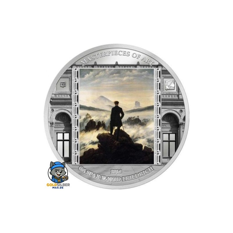 3 unzen  Silber Masterpieces of Art *Caspar David Friedrich* 20$ Cook Islands 2016