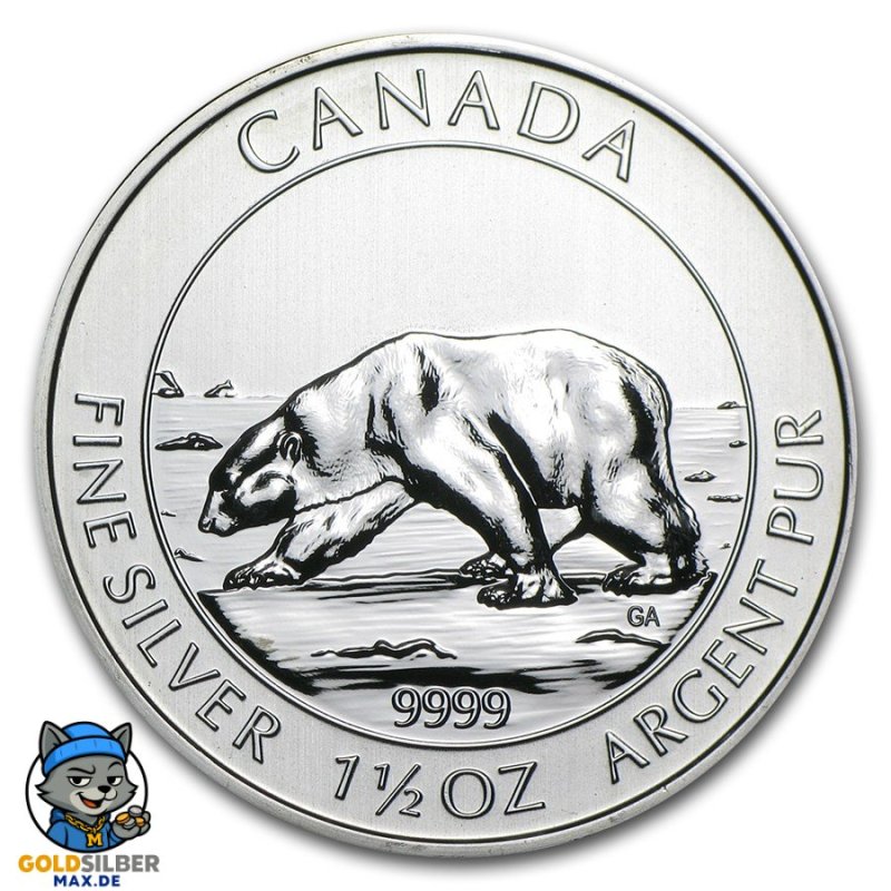 1,5 Unze Silber Polarbär 2013 