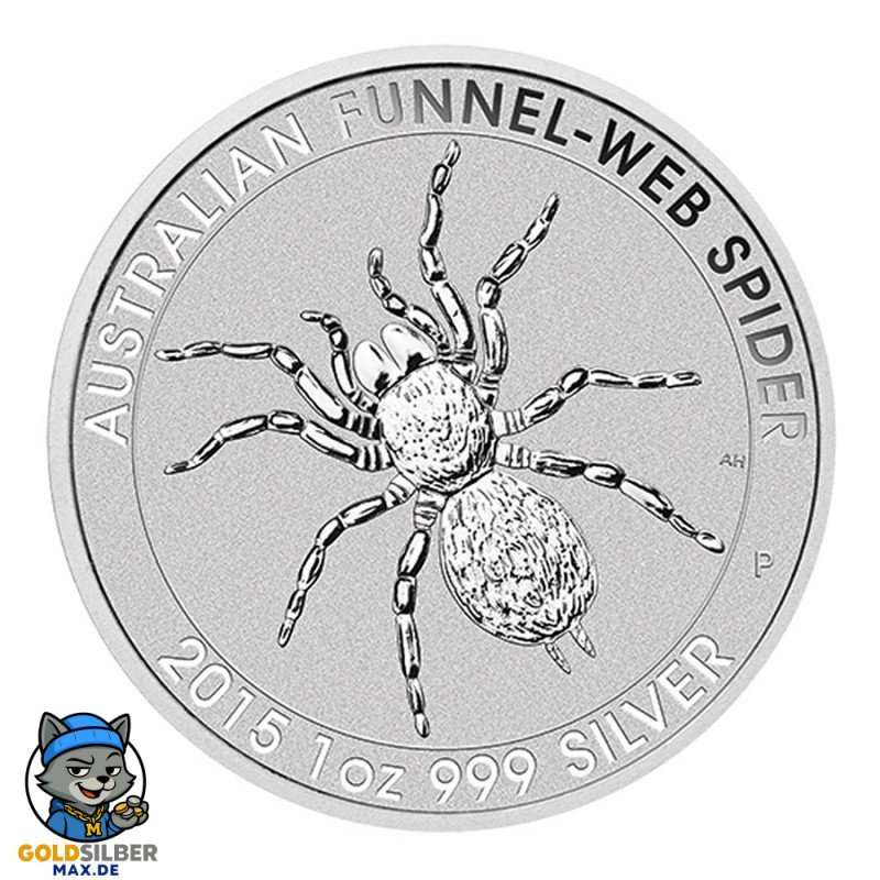 Trichternetzspinne 2015 1oz Unze Silber Silbermünze