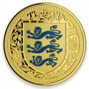 1 Unze oz Gold 2018 three Lions Royal Arms of Britain Gibraltar Blue  500 Stück