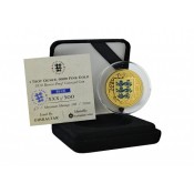 1 Unze oz Gold 2018 three Lions Royal Arms Gibraltat Blau blue