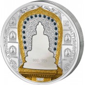 3 Unzen Silber 2017 Cook Islands 25 und 20 $ Shakyamuni Buddha 2017 3 Oz Silber + 1/4 Oz Gold RAR