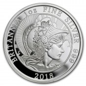 1 Unze Silber Britannia UK 2018   PP 2 Pfund  Silber PP 