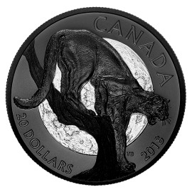 1 Unze Silber Kanada 20 $ Dollar Majestic Wildlife Animals - Courageous Cougar Puma  PP 2018 