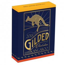 1 Unze Silber Australischer Känguru 2018 Gilded