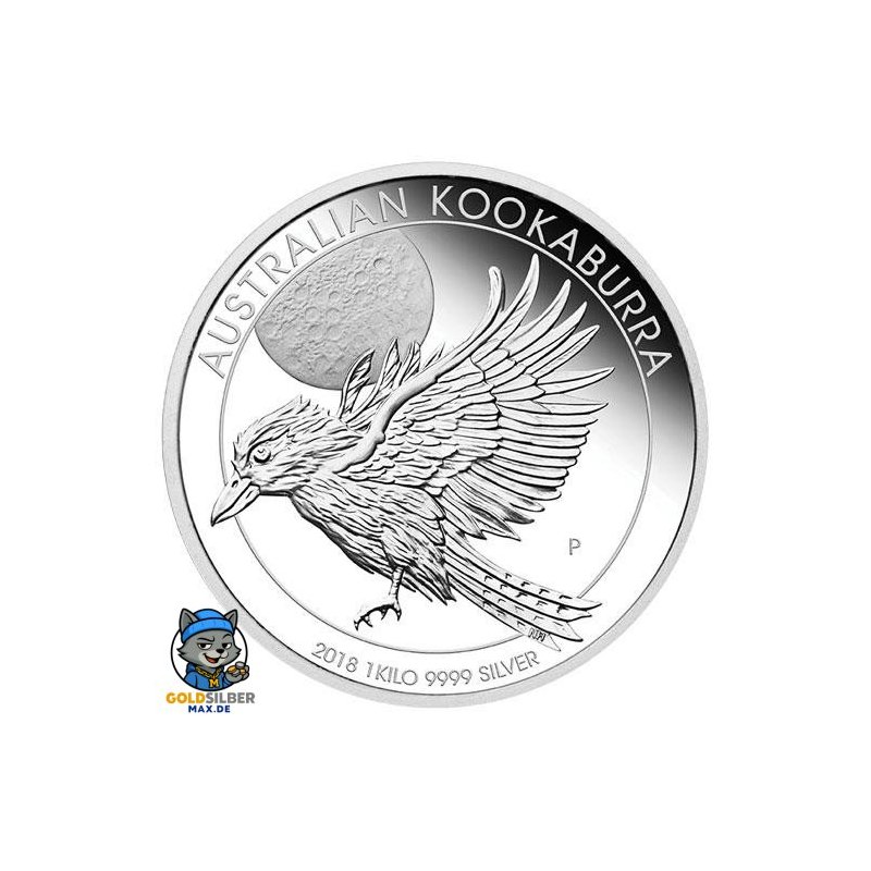 1 kg  Silber Australien Kookaburra 2018 PP
