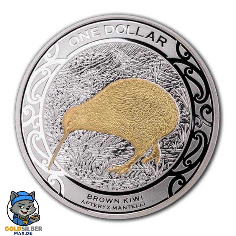 1 unze Silber Kiwi 2019  Blister  PP