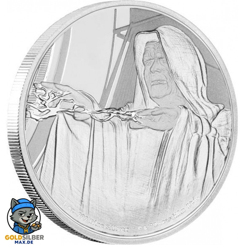 1 Unze Silber Emperor Palpatine Star Wars Niue