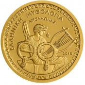 100 Euro Gold 2018 Apollo Griechenland in PP