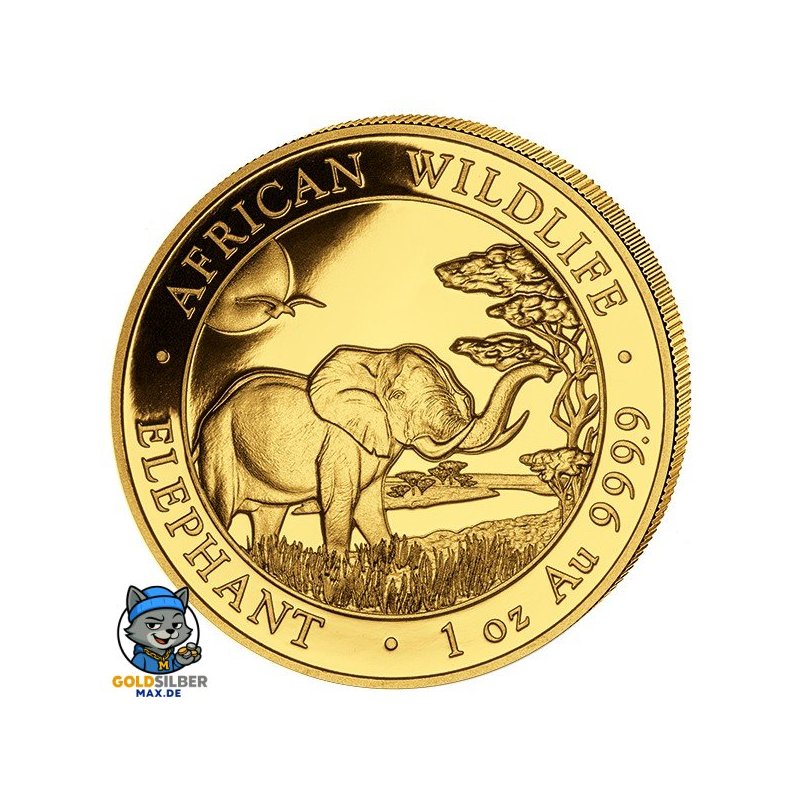 1 oz Somalia Elefant Gold 2019