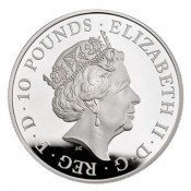 5 Unze Silber Queens Beasts Falcon 2019 PP