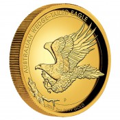 2 Unze Gold Wedge-Taild Eagle High Relief PP mit Box