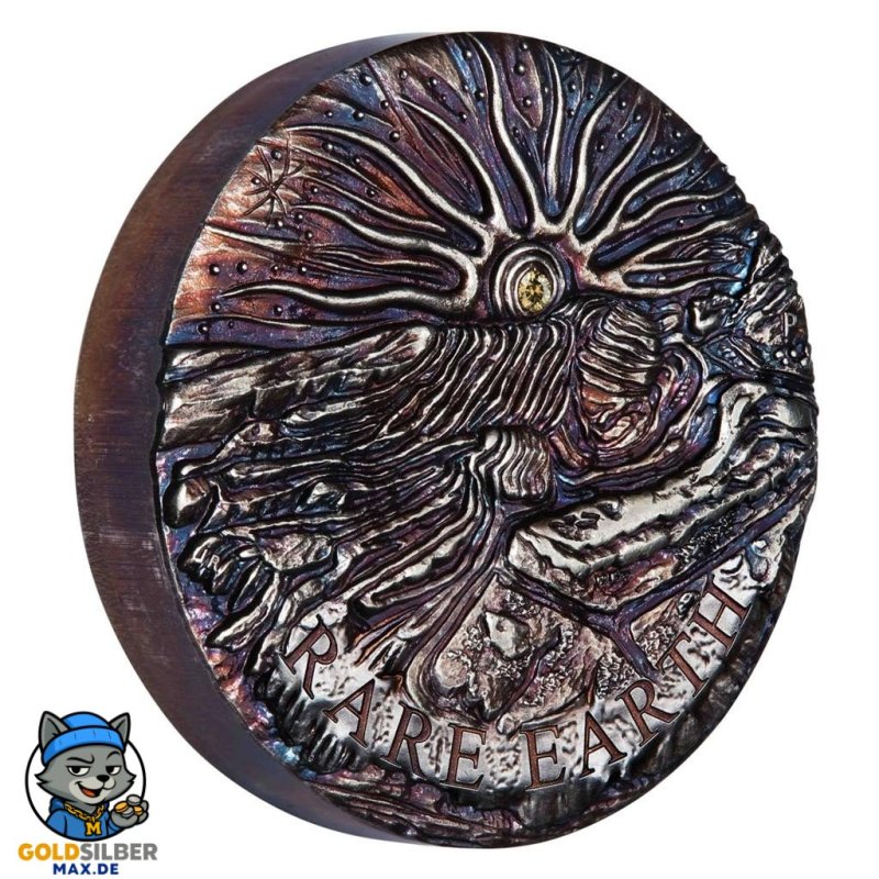 5 Unzen oz Silber Rare Earth + goldenen Argyle Diamanten