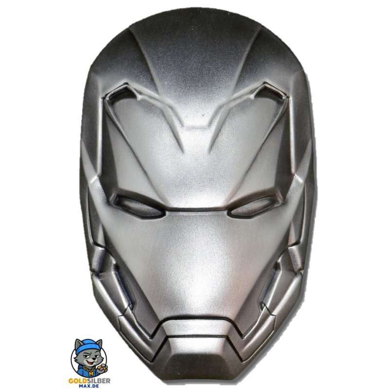 2 Unzen Silber FIJI MARVEL IRONMAN MASK ANTIQUE COIN