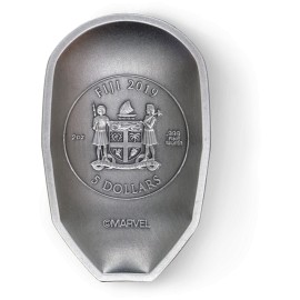 2 Unzen Silber FIJI MARVEL IRONMAN MASK ANTIQUE COIN