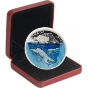 2 Unzen Silber 30 $ Canada Polar Bear 3D