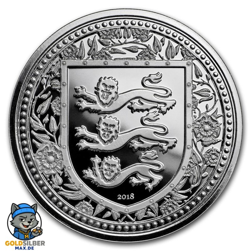 1 Unze oz silber 2018 three Lions Royal Arms of Britain Gibraltar 