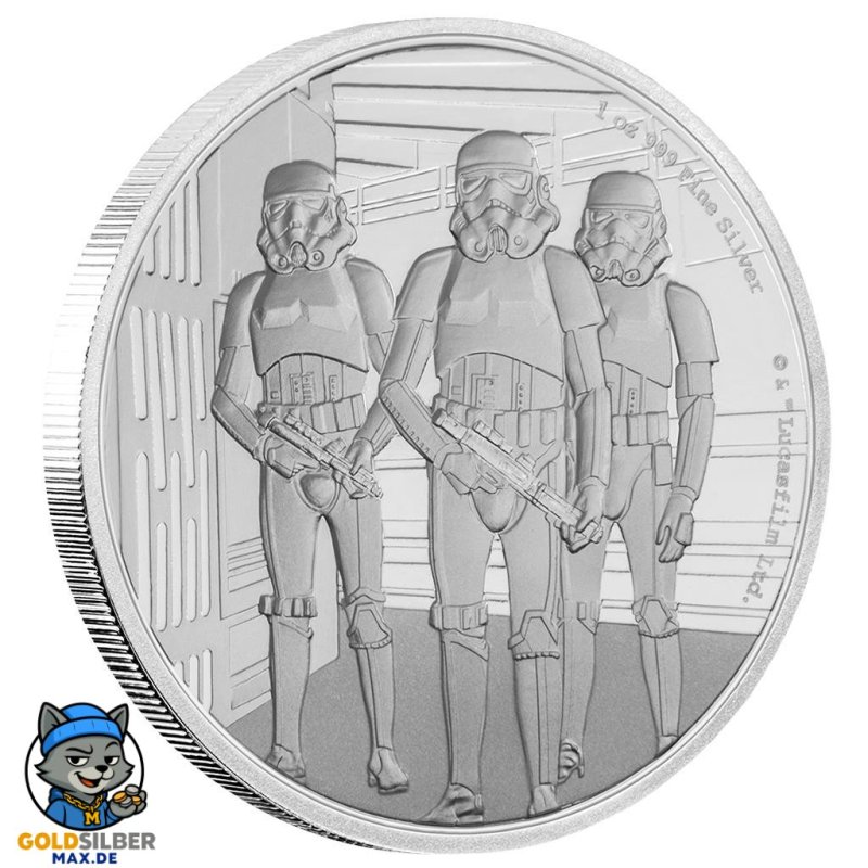 1 Unze Silber Emperor Stormtrooper Star Wars Niue