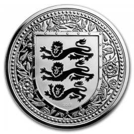 1 Unze oz silber 2018 three Lions Royal Arms of Britain Gibraltar Blue  500 Stück