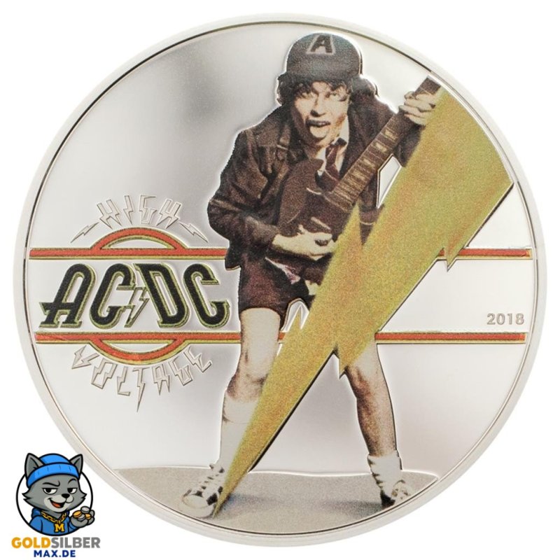 1/2 Unze Silber Cook Islands  AC/DC High Voltage