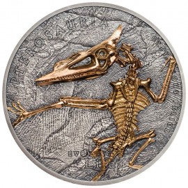 1 Unze Silber 500 Togrog 2017 Mongolei - Evolution des Lebens - Ichthyosaur