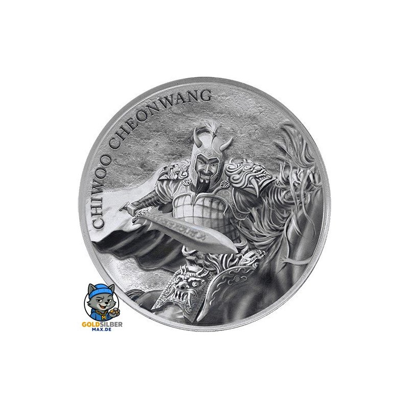 1 oz Unze  Silber Südkorea South Korea Chiwoo Cheonwang 2018 1 Clay
