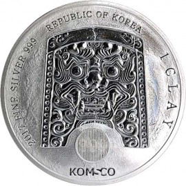 1 oz Unze  Silber Südkorea South Korea Chiwoo Cheonwang 2018 1 Clay