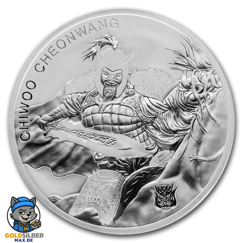 1 oz Unze  Silber Südkorea South Korea Chiwoo Cheonwang 2018 1 Clay Privy