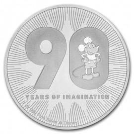 1 Unze Silber 90 Jahre  Mickey Mouse Disney 2018